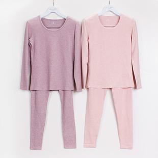 特价清仓 女士圆领秋冬加厚透气保暖打底内衣棉毛衫套装Z60505