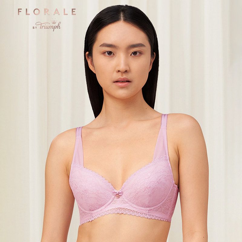 大胸优雅王朝蕾丝内衣薄款收副乳