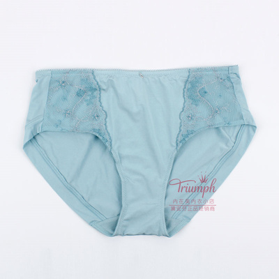 黛安芬新款性感蕾丝中腰平角内裤