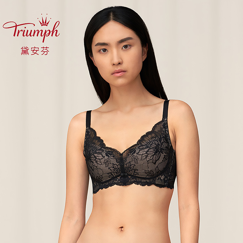 黛安芬无钢圈薄款大胸显小文胸