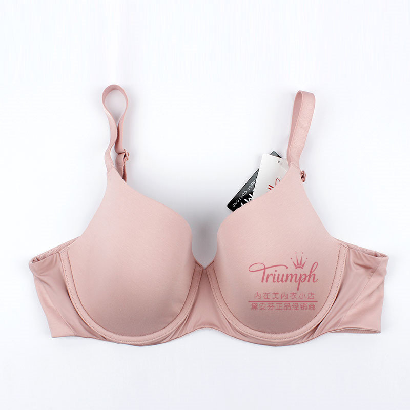 黛安芬专柜正品夏新款光面无痕大杯薄杯侧收聚拢女士文胸16-8718