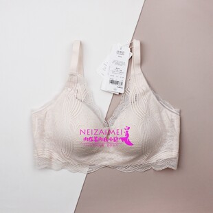 特价 蕾丝无钢圈薄杯文胸聚拢调整性感内衣胸罩11R1945 黛安芬法式