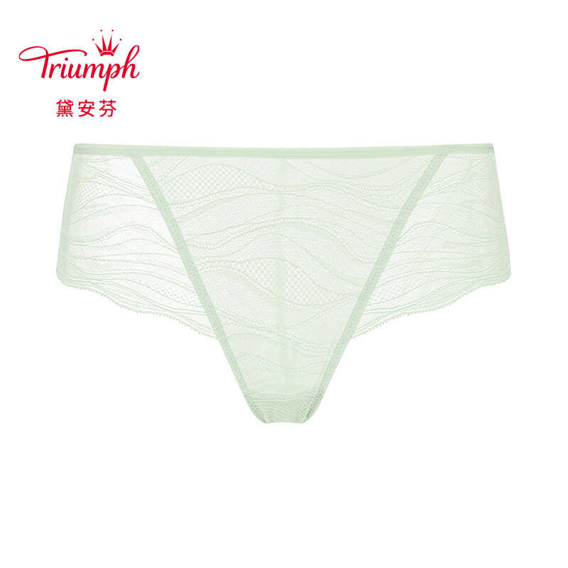 黛安芬精致蕾丝舒适中腰平角裤