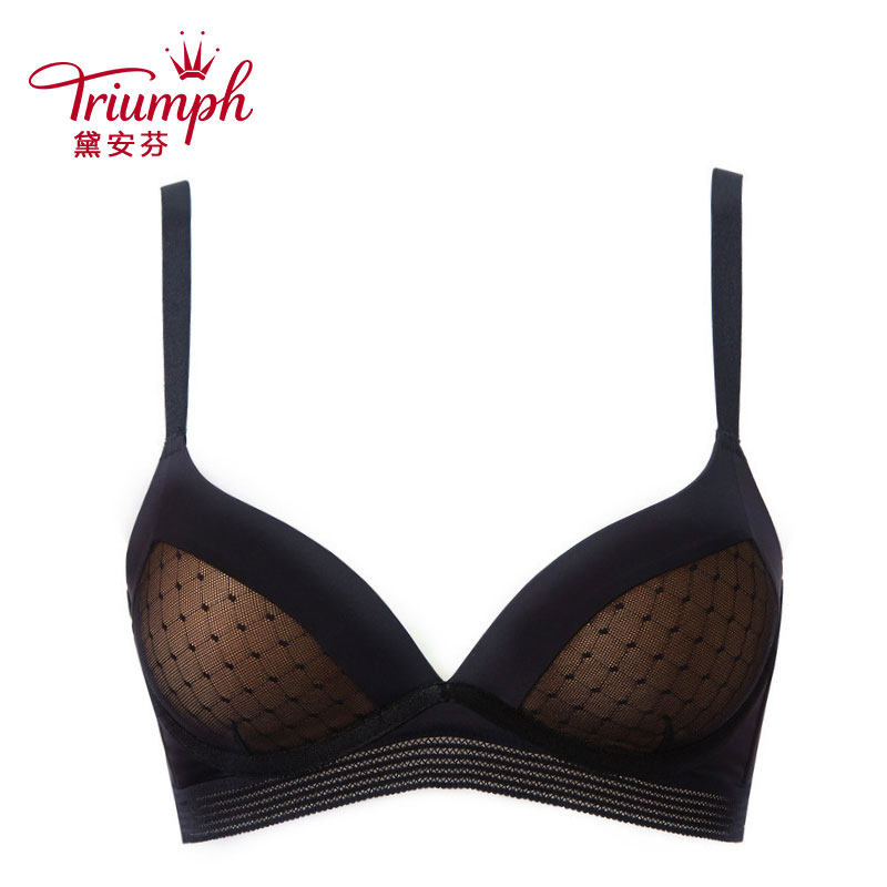 黛安芬专柜正品内衣性感蕾丝舒适无钢圈侧收聚拢大胸文胸e003007