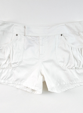 皇冠西西夏季310街头百搭简约时尚女款休闲裤短裤W73420