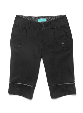 皇冠西西秋冬个性潮流通勤百搭羊毛分裤休闲裤靴裤女W95121