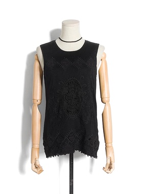 杰西卡jessica春夏优雅薄款插肩短袖蕾丝女装针织衫上衣223351