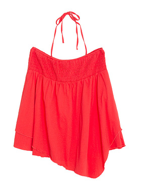 皇冠西西新品夏季时尚潮流百搭多层不规则女吊带背心W93194