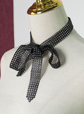 通勤职业正装女领带可调节衬衫配饰百搭学院风领结900030-12