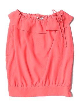 杰西卡荷叶边一字领雪纺衫1260专柜正品jessica 292232