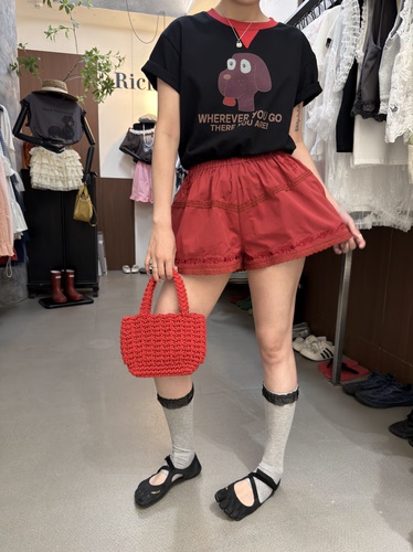 26年夏上新韩系甜美可爱风绣花短裤重工艺绣花短裤2161#