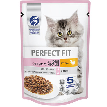 俄罗斯原装进口完美/PERFECT FIT猫餐包75克