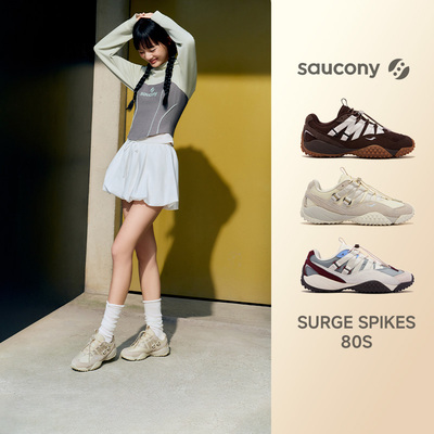 SAUCONY/索康尼 SURGE SPIKES 80S女运动休闲百搭潮流鞋官仓直发