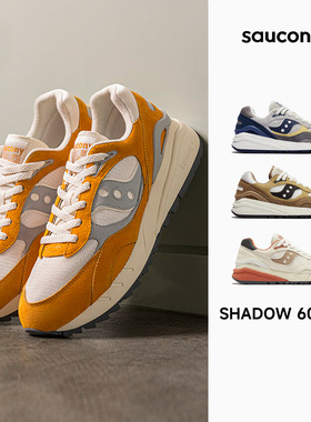 Saucony索康尼 SHADOW 6000RE 情侣复古舒适休闲鞋透气耐磨跑步鞋