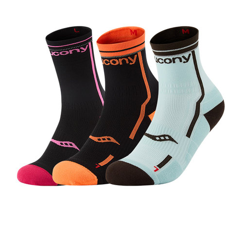 SAUCONY/索康尼男女运动休闲透气吸汗轻便短筒中筒长筒袜官仓直发