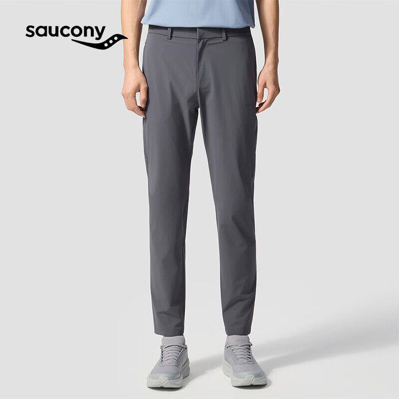 SAUCONY/索康尼跑步运动长裤直筒修身柔软梭织长裤男款官仓直发