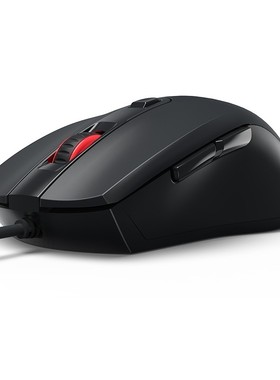 达尔优 有线办公鼠标 家用网吧便携鼠标器游戏lol鼠标 LM107 黑色