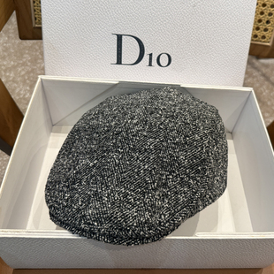 秋冬季 加厚帽子女英伦复古小香风鸭舌帽毛呢贝雷帽休闲前进帽潮