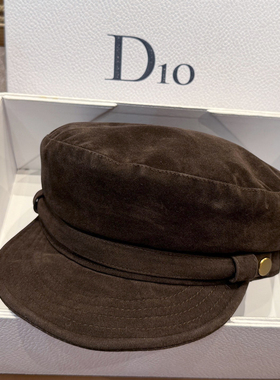 秋冬棕色大小头围鸭舌帽子报童帽英伦画家帽休闲平顶显脸小男女潮