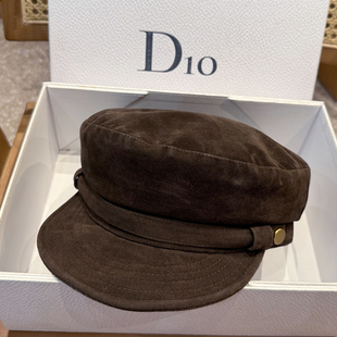 秋冬棕色大小头围鸭舌帽子报童帽英伦画家帽休闲平顶显脸小男女潮