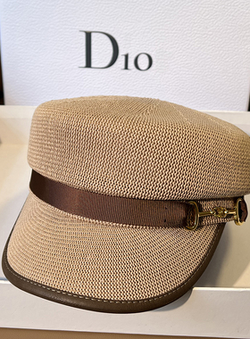 春夏百搭鸭舌帽复古休闲链条八角帽平顶防晒简约报童帽画家帽透气