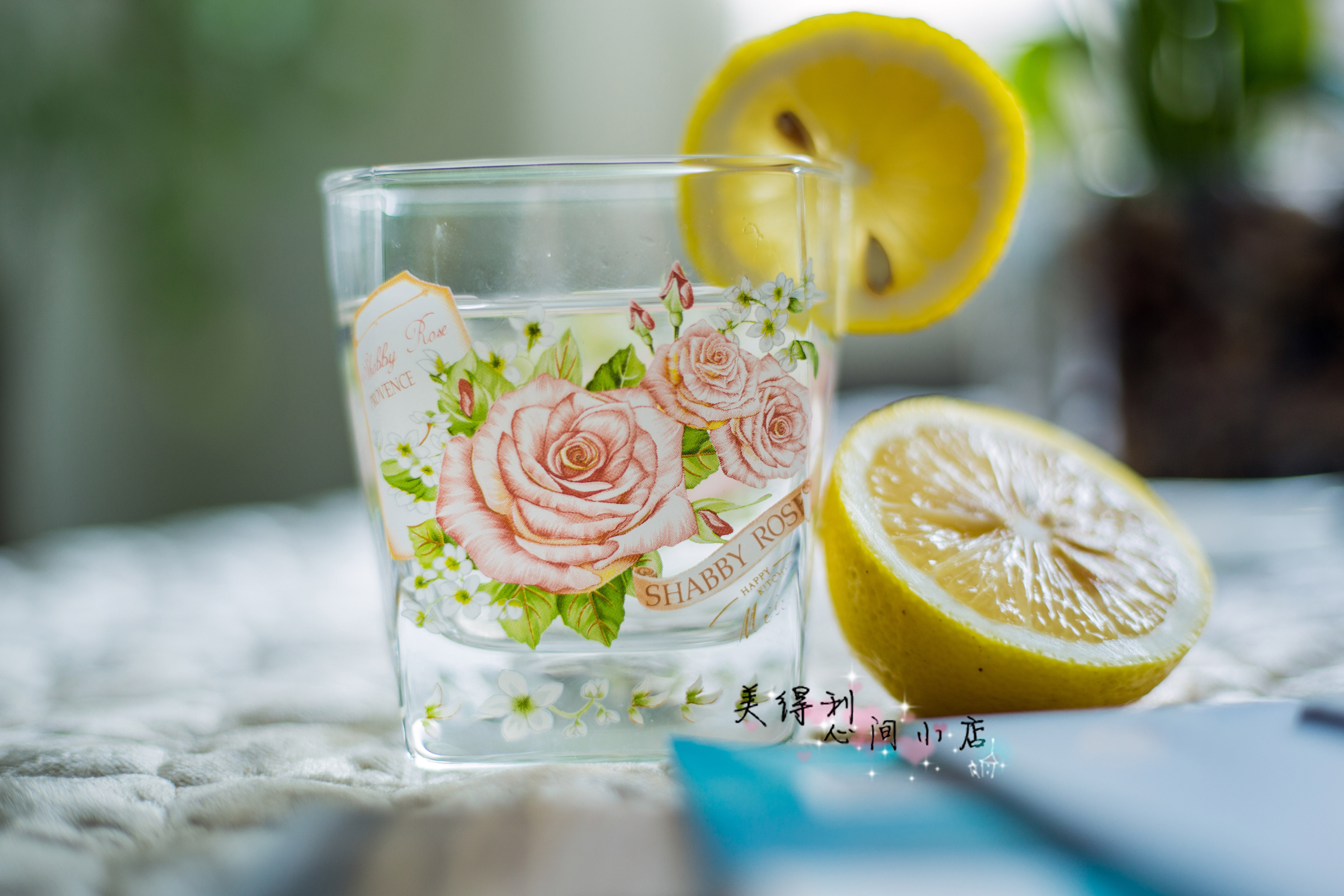 韩式玻璃烤花方杯酒吧杯酒杯牛奶杯果汁杯水杯