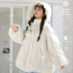 森女部落可爱甜美雪人90%绒子羽绒服女冬2026小个子三防连帽外套