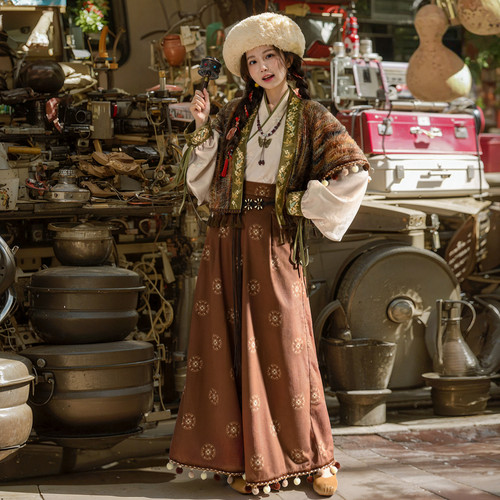 森女部落原创波西米亚异域民族风穿搭时尚套装春秋2025年新款女装