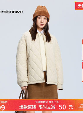 美特斯邦威衬衫式舒适保暖棉服