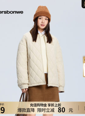 美特斯邦威衬衫式舒适保暖棉服
