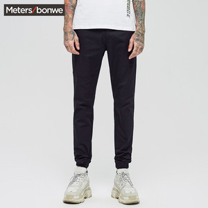 39.9元包邮  美特斯邦威 男款梭织慢跑休闲裤