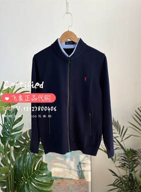 特价Polo Sport专柜正品男式假二件立领长袖针织开衫毛衣外套