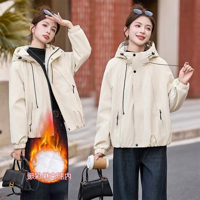 加绒加厚外套女款3323