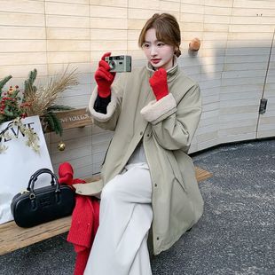 现货主推中长款 派克服2025 羊羔毛内胆工装