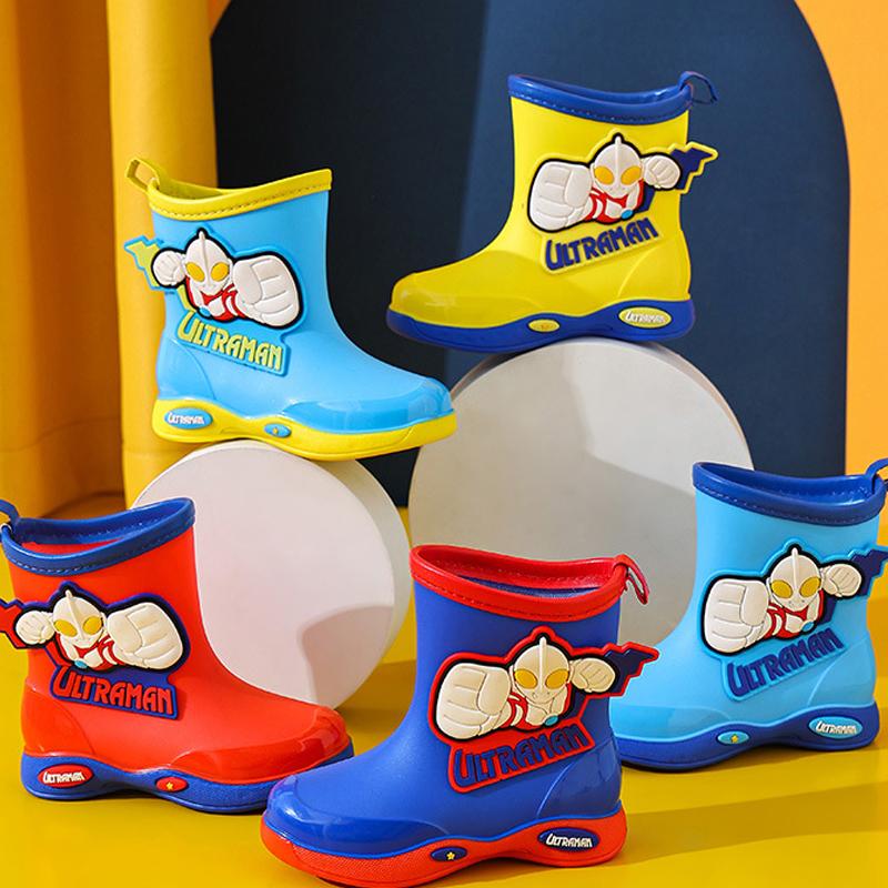 奧特曼中邦卡通男童時尚雨靴