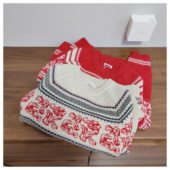 无补 性价比天花板 120 纯元 170 女童秋冬厚实图腾花纹金线棉毛衣