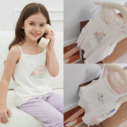 7A级抗菌！莫代尔超柔顺吊带110-170码女童春夏打底背心透气舒适