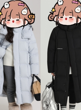 王炸黑金鹅绒！三倍暖感爆棚90鹅绒石墨烯科技锁温防水长款鹅绒服