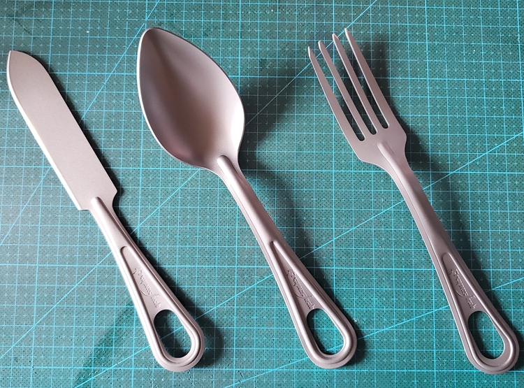 美式纯钛不锈钢户外套装叉子