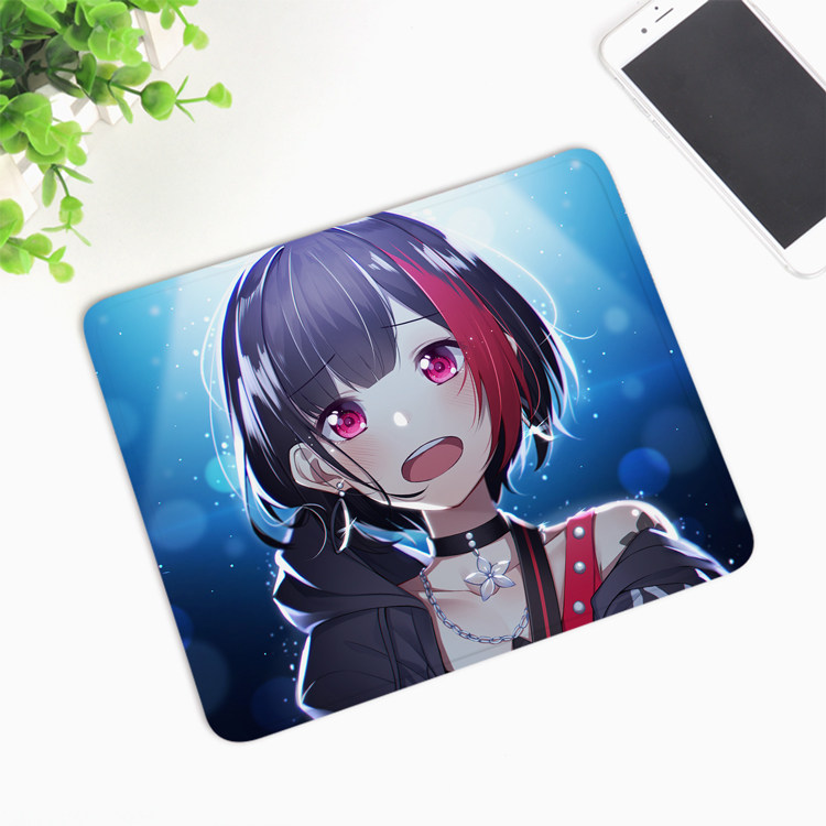 bang dream! 美竹兰 弦卷心 动漫定制小号鼠标垫防滑桌游垫周边