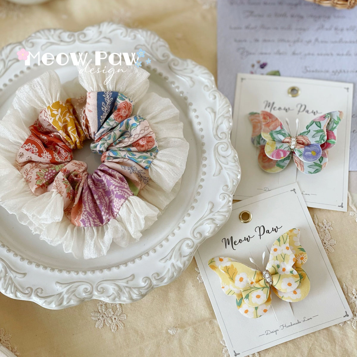 饱满肠圈，精致印花蝴蝶