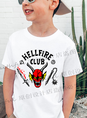 地狱之火俱乐部Hellfire Club Kids T Shirts奇物怪语小孩短袖棉
