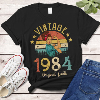 1984 40 Birthday Women T Shirts速卖通时尚上衣女T恤