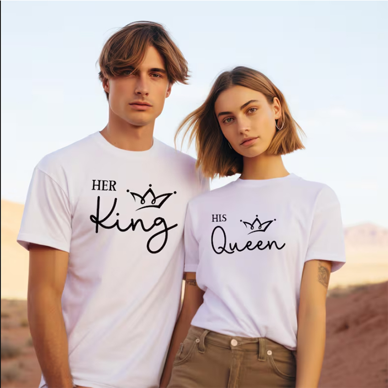 欧美字母短袖T恤情侣装上衣纯棉