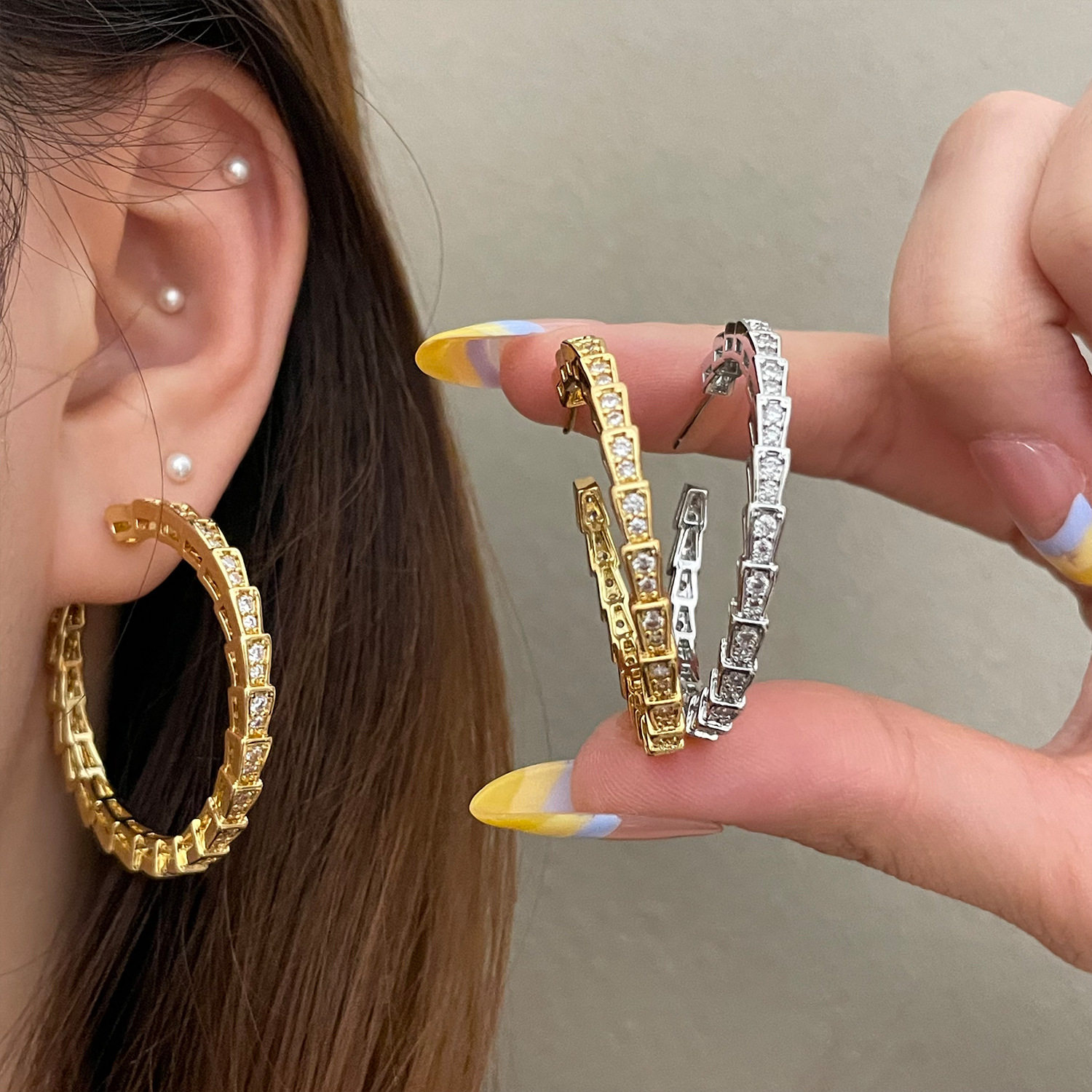 轻奢蛇形C形925银针韩版时尚小众设计感圈圈耳环个性高级感耳饰女,饰品/流行首饰/时尚饰品新,银饰耳饰,淘宝优惠券,粉丝福利购,淘宝优惠卷