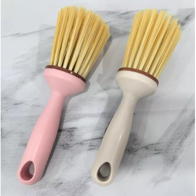 塑料长柄洗锅神器家用厨房清洁刷碗盘灶台除垢刷锅刷子缝隙扫灰刷