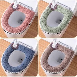 通用 坐便器坐便套防水四季 马桶坐垫冬季 加厚家用马桶拉链式