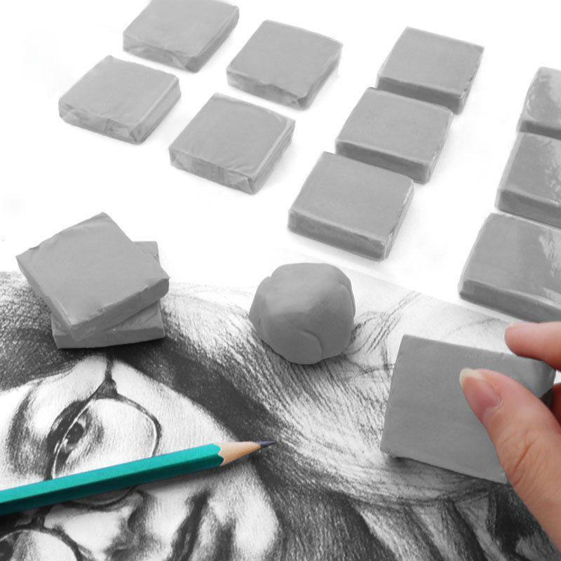 可塑橡皮套装素描像皮擦绘图绘画专用可素橡皮美术用品学生专用