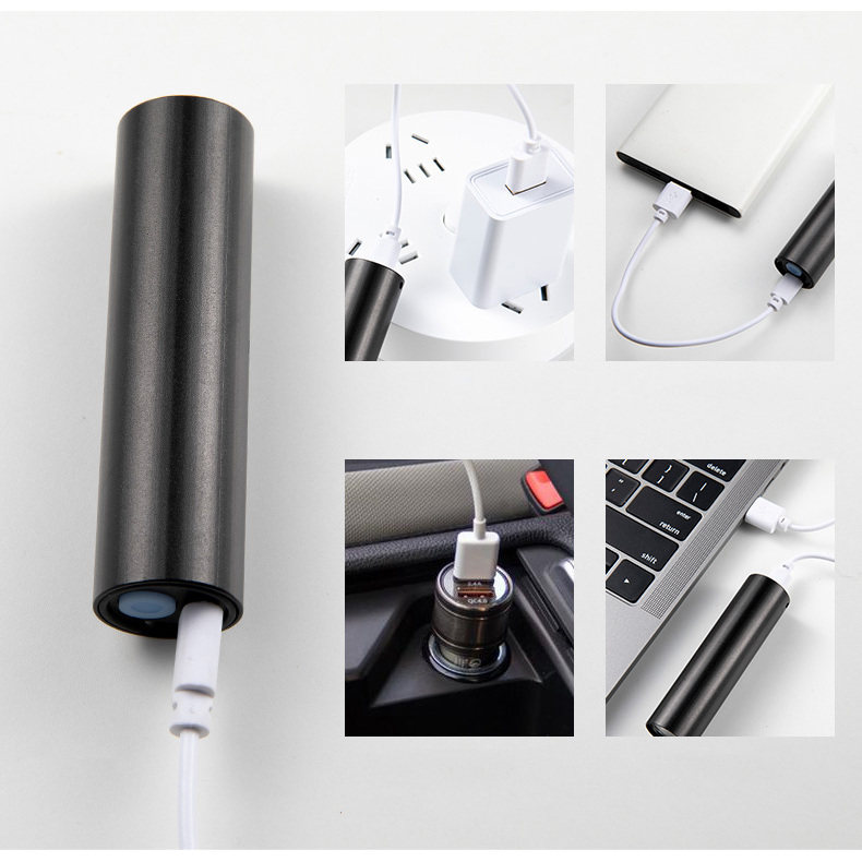 强光充电儿童小手电筒家用便携小型迷你超亮防水远射户外不伤眼灯