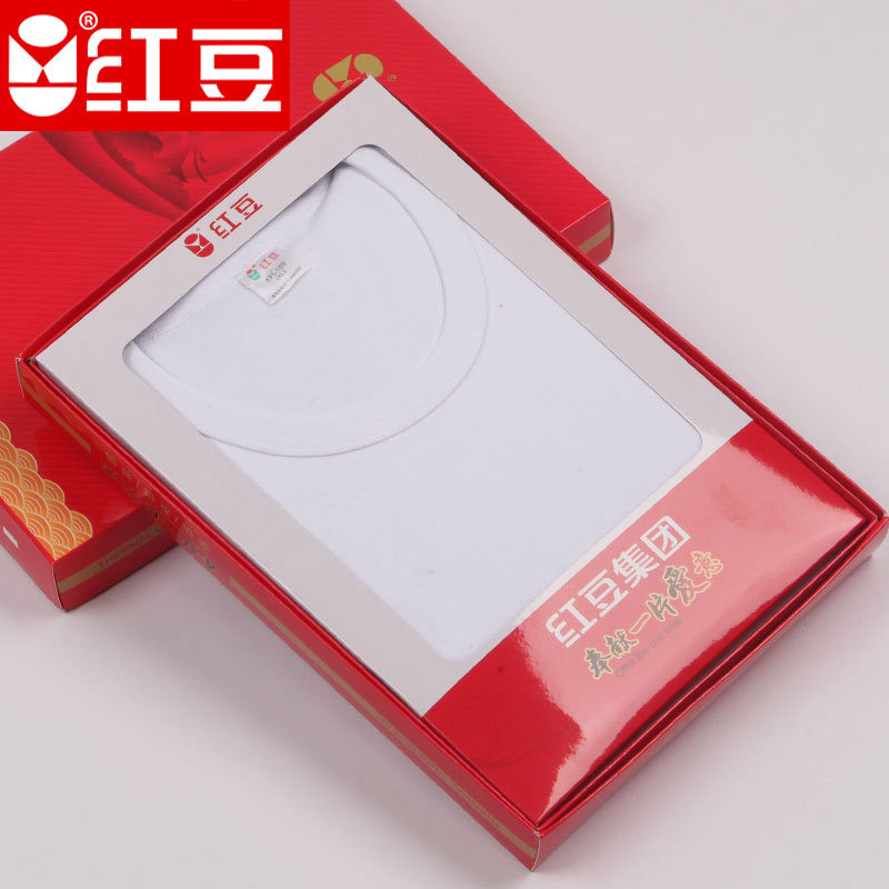 纯棉秋衣秋裤全棉打底内衣红豆